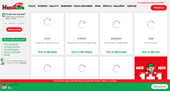Desktop Screenshot of manikova-pizza.cz
